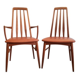Eva Chairs by Niels Koefoed for Koefoeds Hornslet, 1960s, Set of 2 For Sale