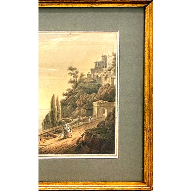 Champagne Early 19th-Century View of the Bay of Naples and Mt. Vesuvius For Sale - Image 8 of 13