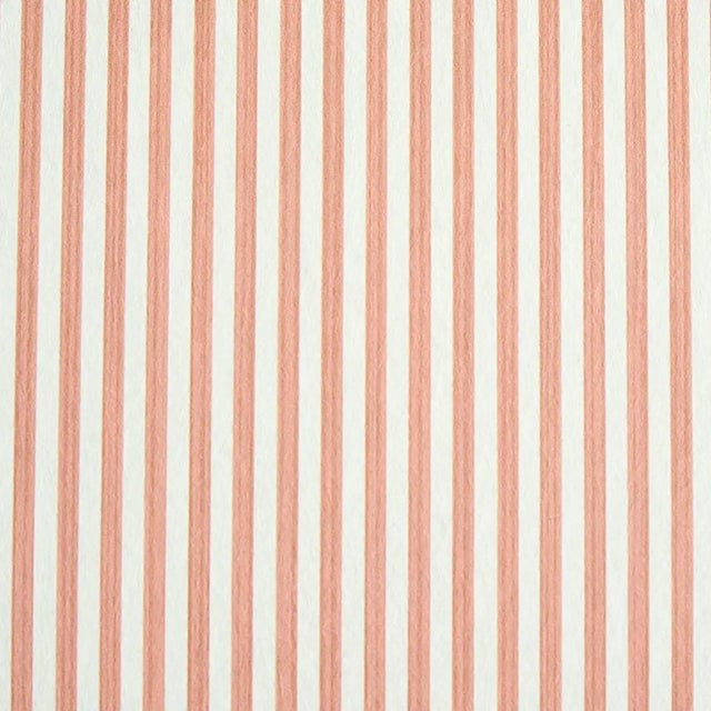 2020s Sample - Schumacher Edwin Stripe Narrow Wallpaper in Pink For Sale - Image 5 of 5