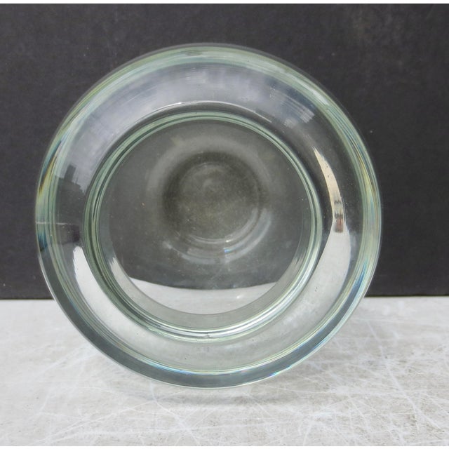 Mid-Century Crystal Vase For Sale - Image 4 of 5