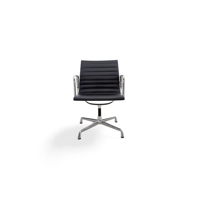 EA 108 Chair in Black Leather by Charles & Ray Eames for Vitra For Sale - Image 13 of 13