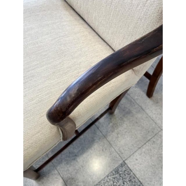 1940s Danish Modern Armchairs in the Style of Fritz Hansen - A Pair For Sale - Image 9 of 14