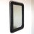 Rectangular Mirror with Black Leather Frame, 1970s For Sale - Image 5 of 9