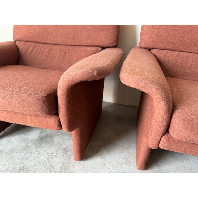 Wood Postmodern " Preview" Vladimir Kagan Attributed Chairs - a Pair For Sale - Image 7 of 12