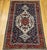 Vintage Bakhtiari Bibibaft Rug, Hand-Knotted Wool, Geometric Medallion Design, Vegetable Dyes, Navy & Red, 5x7 For Sale - Image 10 of 18