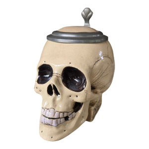 Early 20th Century Porcelain Skull Stein