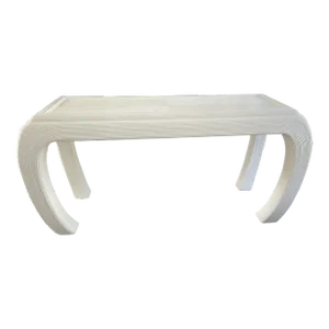 1980s Vintage Karl Springer Pencil Reed Console Table