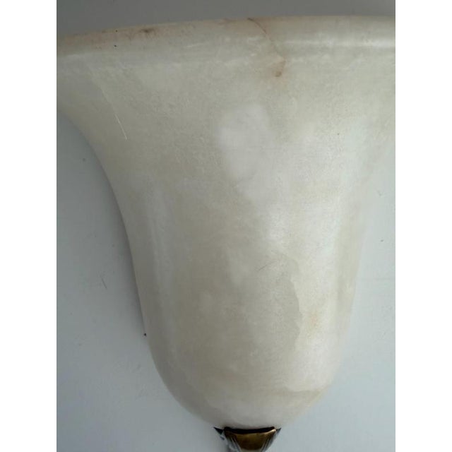 Stone Vintage Art Deco Wall Lights, 1970, Set of 4 For Sale - Image 7 of 9