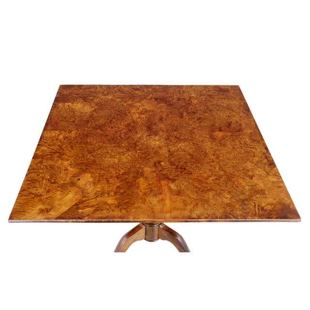 19th Century Swedish Alder Root Tilt Top Side Table, 1860 For Sale - Image 6 of 9