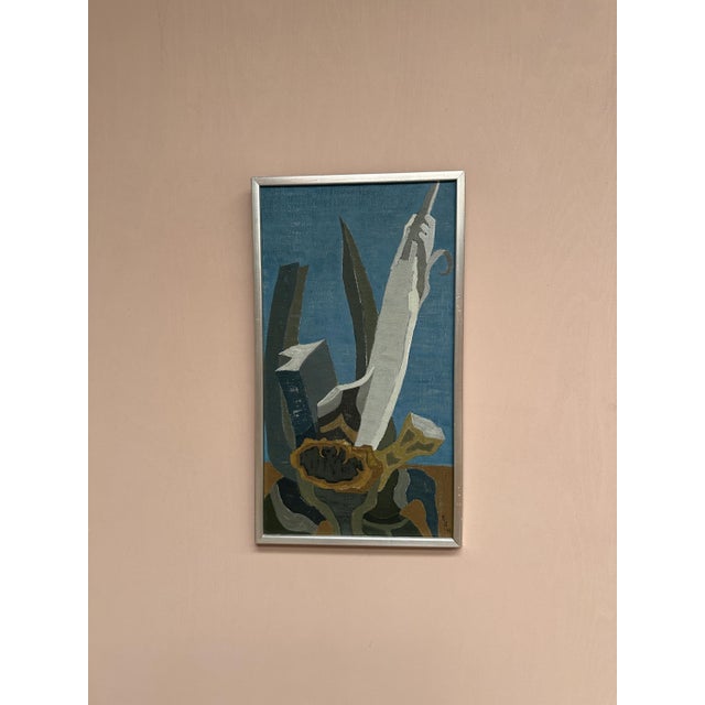 Marit Wahlström Schönbäck, Aqave, 1969, Oil Painting on Canvas, Framed For Sale - Image 6 of 18