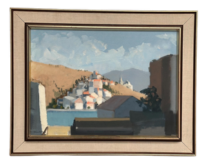 Stig Wernheden, Bergsby, 1960s, Oil on Canvas