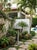 Dove Gray Mid-Century Hand-Carved Teakwood Mushroom Garden Sculpture For Sale - Image 8 of 12