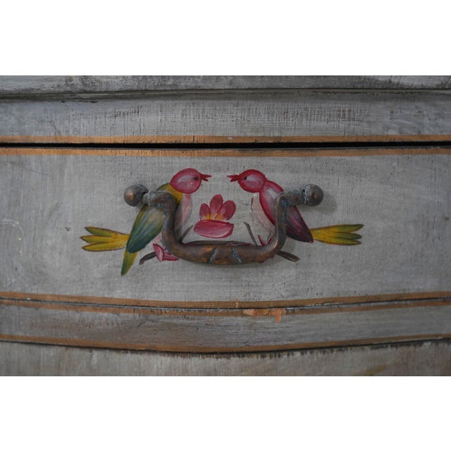 French Style Hand Painted Nightstand For Sale - Image 11 of 12