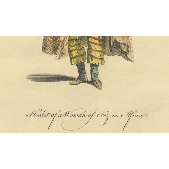 European School Artist, Habit of a Woman of Fez in Africa, 1749, Engraving For Sale - Image 6 of 10