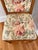 Late 20th Century Vintage Pencil Reed Side Chair With Floral Upholstery For Sale - Image 5 of 12