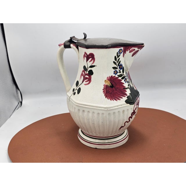 Metal Vintage Art Deco Ceramic Mug, 1940s For Sale - Image 7 of 7