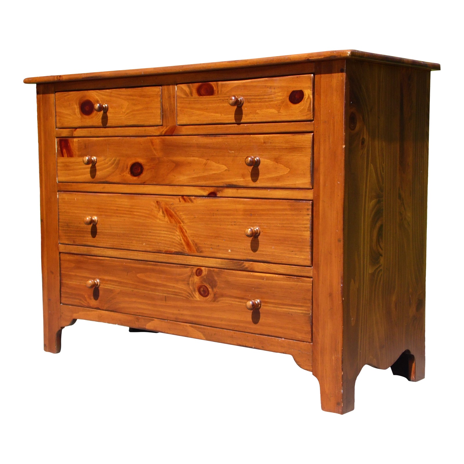 Vintage Ethan Allen Country Craftsman Solid Pine Dresser Chest Buffet Server Chairish