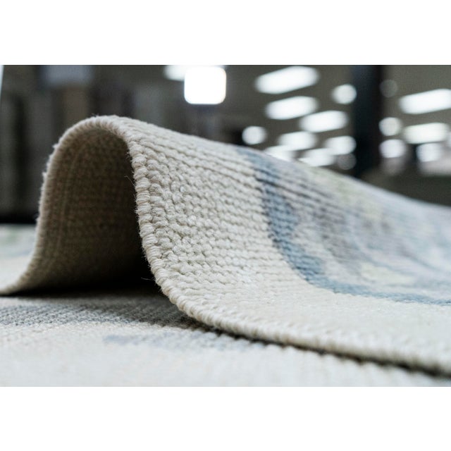 Textile Turkish Oushak Rug 12'6" x 14'11" #20397 For Sale - Image 7 of 8