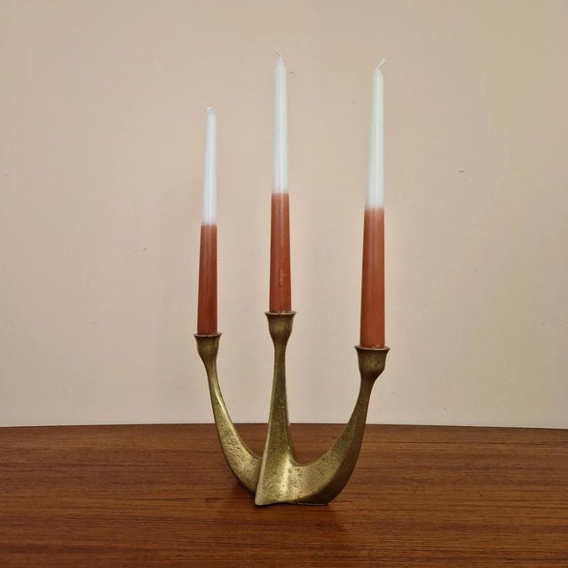 Modern Brutalist Candleholder from Gilde Handwerk, 1950s For Sale - Image 3 of 9