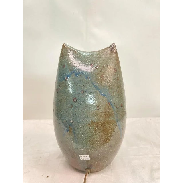 Mid-Century Modern Ceramic Lamp from Alain Blanchard, 1970s For Sale - Image 3 of 7