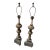 Antique Asian Wooden Table Lamps - a Pair For Sale