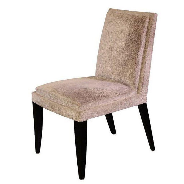 Contemporary 1990s Dakota Jackson Transitional Velvet "Jio" Side Chair For Sale - Image 3 of 4