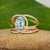 2020s 1.4cts Aquamarine Ring With Natural Diamond Accents: Solid 14k Gold, Size 6.75 For Sale - Image 5 of 8