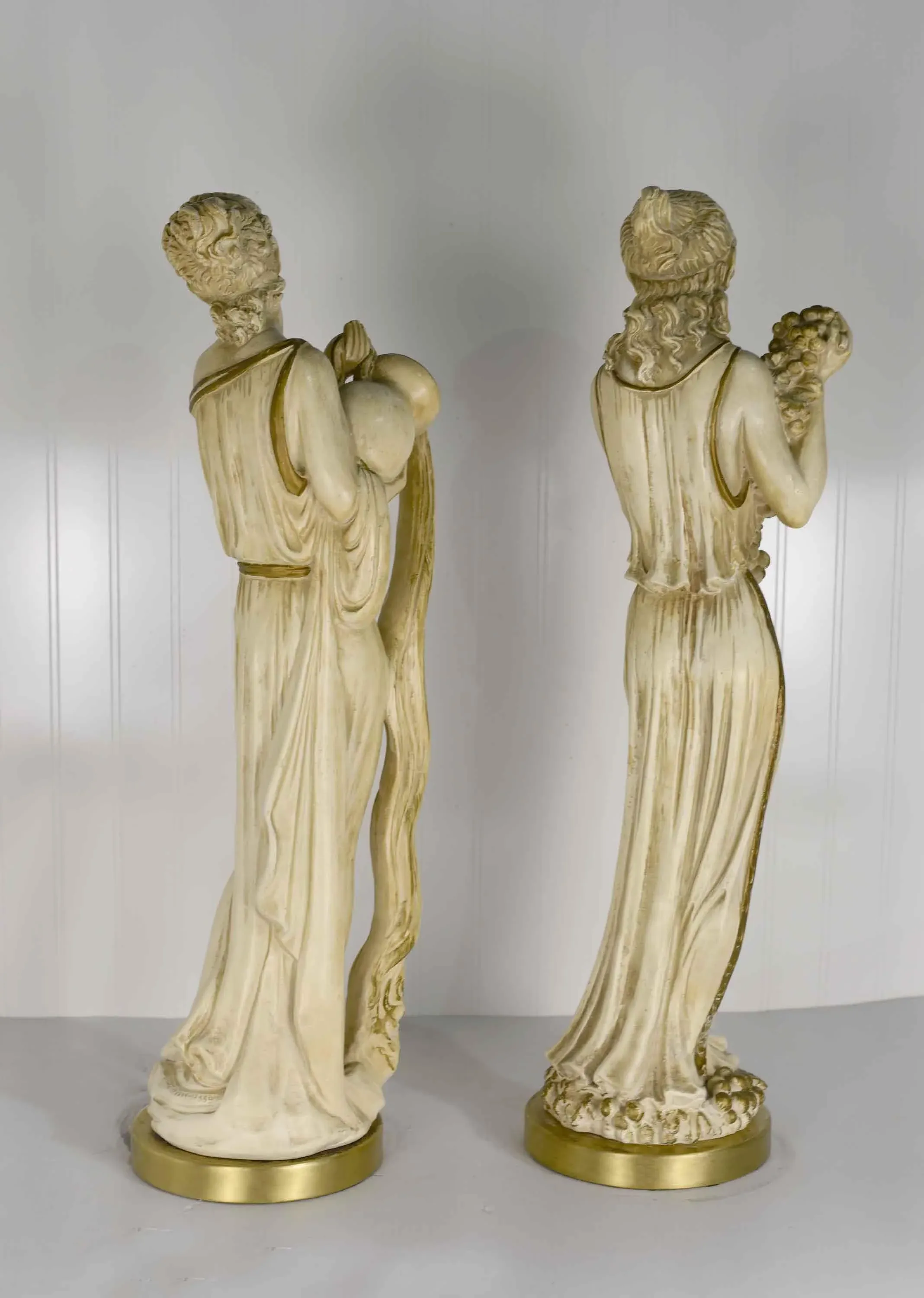 1950s Classical Greek Figures Chalkware by Universal Statuary Corp