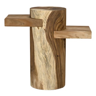 NOIR Tabula Side Table, Munggur Wood For Sale