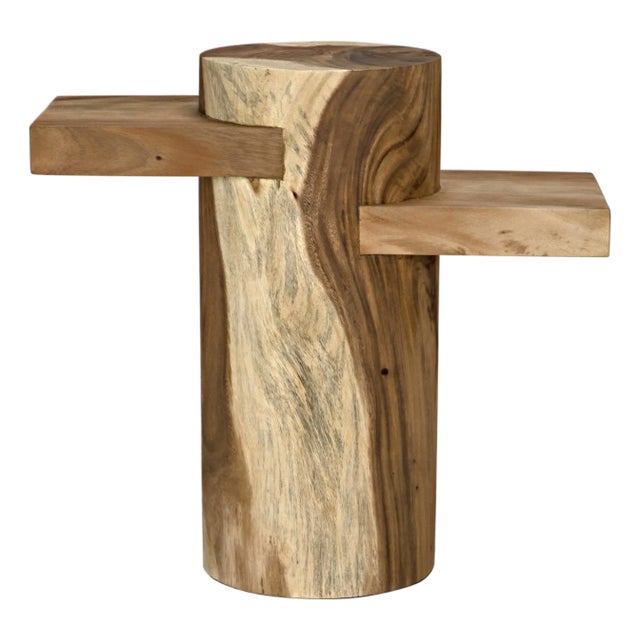 NOIR Tabula Side Table, Munggur Wood For Sale