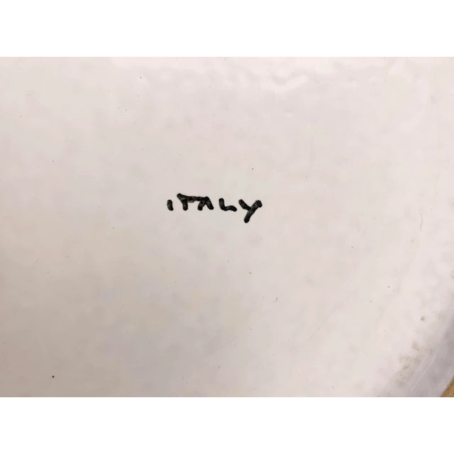 Vintage Italian Floral Decorative Plate For Sale - Image 10 of 13