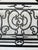 Late 20th Century Forged Iron Canopy Queen Four Poster Bed With Scrollwork and Brass Finials For Sale - Image 5 of 10