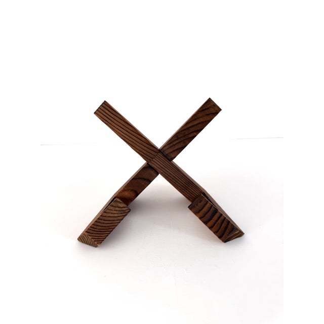 Unique handmade wood easel. Modern and industrial form that is a great match for updated or mid century items. Made from...