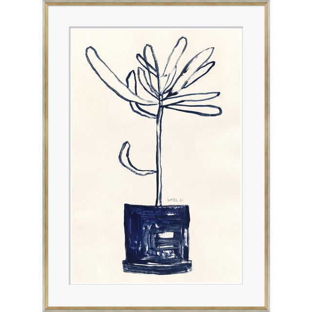 Contemporary Fiddleleaf and Palm by Susan Hable For Sale - Image 3 of 4