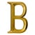 Vintage Gold Letter B Wall Decor For Sale