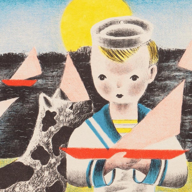 Paper 'Edward' by Nura Ulreich, 1943, Art Student's League, Salon D'Automne, Art Deco, Paris For Sale - Image 7 of 10