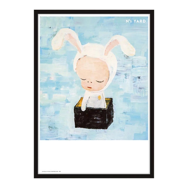 Yoshitomo Nara, Little Bunny in the Box, 2023 - Black Frame For Sale