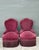 This exquisite pair of vintage slipper chairs captures the playful glamour of Hollywood Regency design with a touch of...