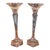 Shabby Chic Vintage Pair of Mikasa Excellor Austrian Crystal Candlesticks For Sale - Image 3 of 5