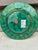 French Majolica Green Plate Rubelles For Sale - Image 4 of 4