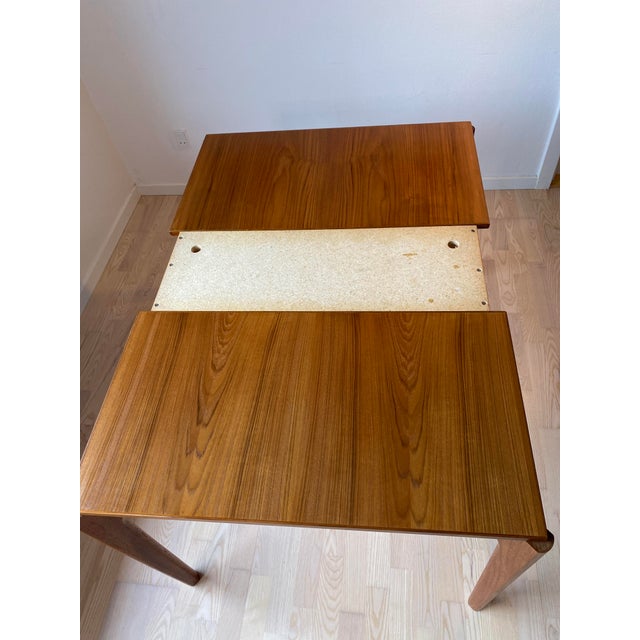 Teak Dining Table attributed to Henning Kjærnulf for Vejle Mobelfabrik For Sale - Image 5 of 18