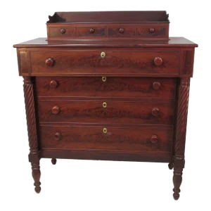 Mid 20th Century Tall Empire Chest of Drawers