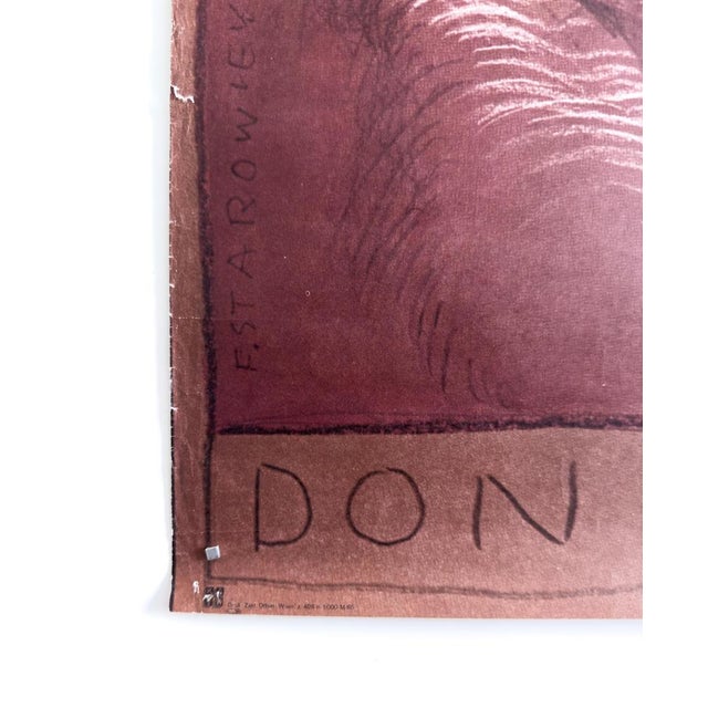 Paper Don Juan Original Theater Poster by Franciszek Starowieyski, 1983 For Sale - Image 7 of 10