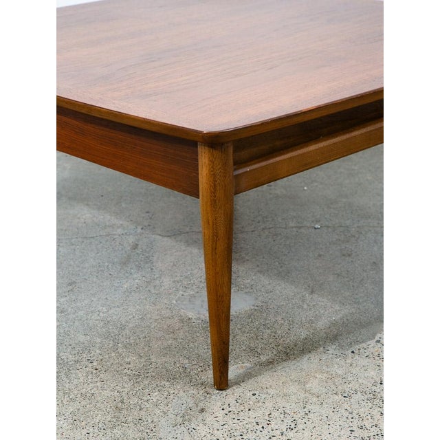 Mid Century Modern EndTable Lane Side Walnut Vintage Square MCM Drawer Large For Sale - Image 12 of 12