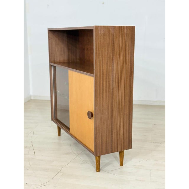 Small Vintage Highboard in Oak For Sale - Image 5 of 9