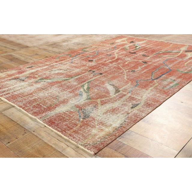 Textile Zeki Muren Vintage Turkish Sivas Rug - 05'04 X 08'00 For Sale - Image 7 of 9