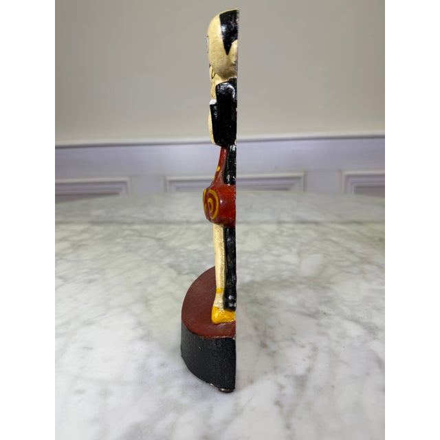 1920s 1920s Art Deco Hubley "Charleston Dancers" Cast Iron Doorstop by Anne Fish For Sale - Image 5 of 6