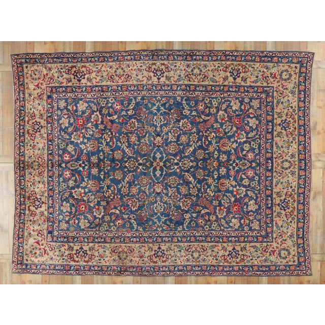 Vintage Persian Isfahan Rug - 09'10 X 13'00 For Sale - Image 9 of 9