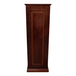 Vintage Cherry Wood Pedestal Stand For Sale