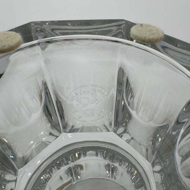Vintage Baccarat Edith, Heavy Cut Crystal Vase in Original Box For Sale - Image 13 of 14
